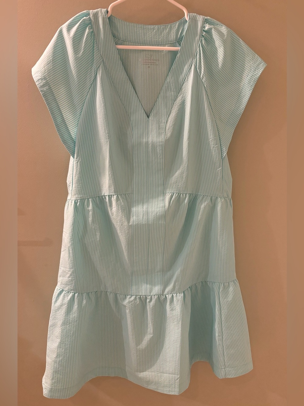 Vineyard Vines Sophie Harbor Dress light blue stripe